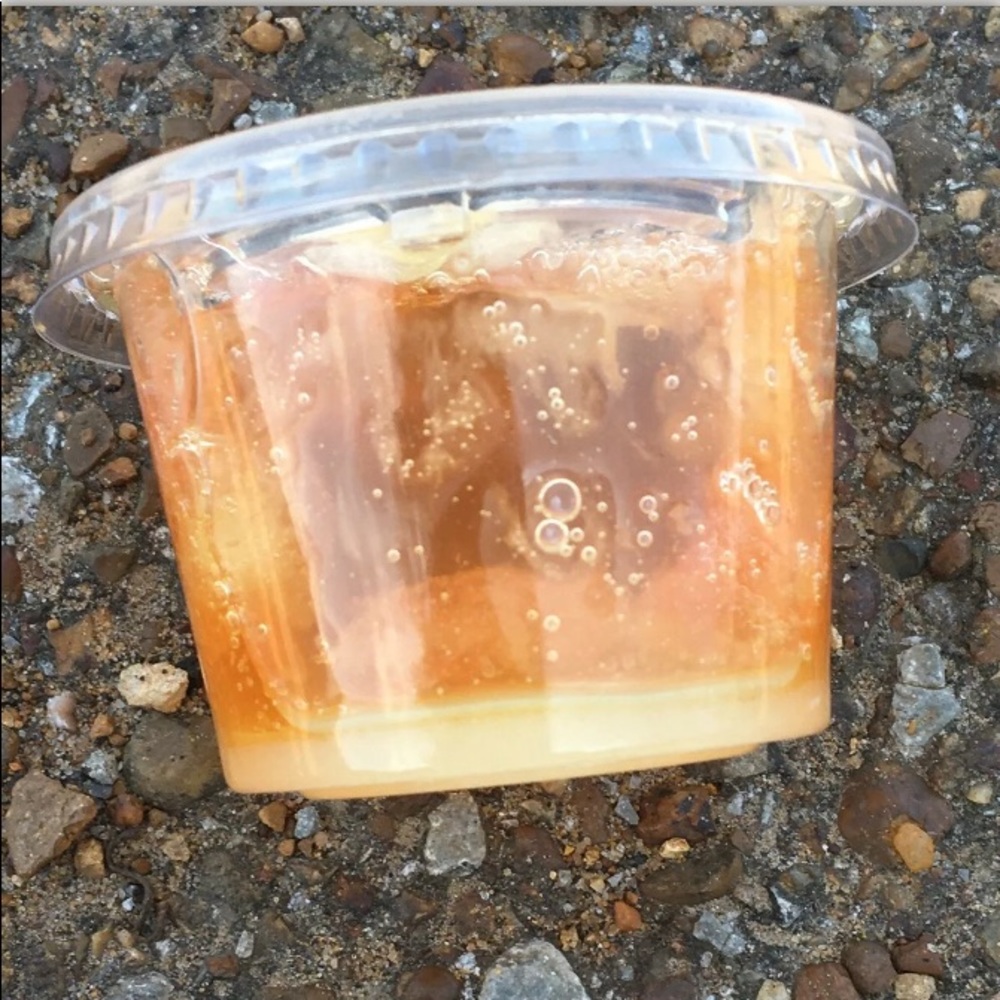 Bath sugerscrubs: Orange cream.